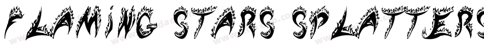 Flaming Stars Splatters字体转换